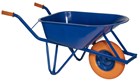 Ivana 55050 Bouwkruiwagen met anti-lek foamwiel - blauw 85 liter
