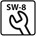 Hoenderdaal dopmoer [100x] - MESSING VERNIKKELD - SW-8 - M5