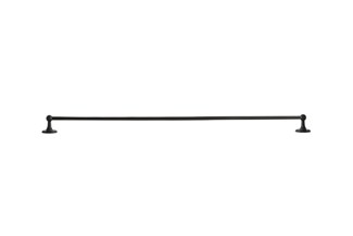 Dauby houder + 2 eindsteunen - Pure Plus - verouderd ijzer zwart - 1000 mm