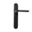 Dauby deurkruk op schild - Pure PH1928 / P40 - verouderd ijzer zwart - blind
