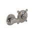 Intersteel toilet-/badkamersluiting - George - 8 mm - met tekst "vrij/bezet" - mat nikkel