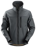 Snickers Workwear 1200 Softshell werkjas staalgrijs/zwart - maat M