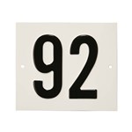 Besbo huisnummerplaat - Nr. 92 - aluminium