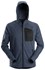 Snickers Workwear fleece hoodie - 8041 - Flexiwork - blauw/zwart - maat S