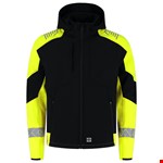 Tricorp Softshell Capuchon Reflective Redefined 406111 Black/Yellow - maat S