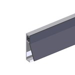 Ellen inbouw tochtprofiel - AIB 3N 25 - 3000mm - aluminium - (Verkoop per stuk)