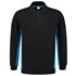 Tricorp polosweater Bi-Color - Workwear - 302001 - zwart/turquoise - maat XL