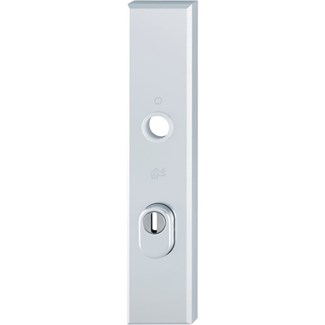 Hoppe veiligheids buitenschild - SKG*** met kerntrekbeveiliging - aluminium f1