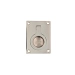 Intersteel luikring - rechthoekig - 41x31 mm - nikkel