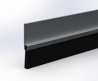 Ellen borstelstrip - IBS 70 - 3000 mm - aluminium