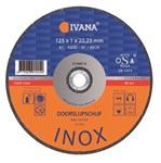 Ivana Silverline INOX doorslijpschijf 125 mm