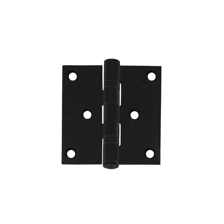 Intersteel kogellagerscharnier - 76x76x2,5 mm - tot 50 kg - recht - mat zwart