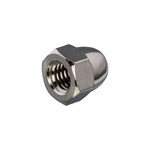 Hoenderdaal dopmoer [100x] - MESSING VERNIKKELD - SW-8 - M5