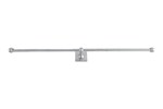 Dauby toiletrolhouder dubbel - Pure Plus Square - mat wit brons - 700 mm