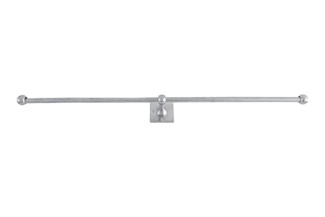 Dauby toiletrolhouder dubbel - Pure Plus Square - mat wit brons - 700 mm