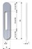 SecuMax anti-manipulatie plaat - RVS F1 geborsteld - 90 x 450 mm - 3010.017.16 - sparing 240 mm