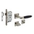Intersteel Deurbeslag set Toiletslot RVS met Deurkruk Ton Basic op rozet Mat nikkel