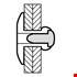 Blindklinknagel GBK - Alu/Staal - 1032 - 4.8x14x14mm