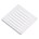 Nedco schoepenrooster alu. 155 x 155 mm RAL9010 wit
