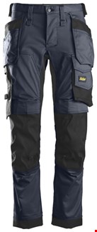 Snickers Workwear 6241 Stretch Werkbroek met holsterzakken blauw/zwart - maat 50