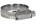 Slangklem - stalen band - 4 snelklem gegalvaniseerd - 20-32 mm