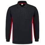 Tricorp polosweater Bi-Color - Workwear - 302001 - marine blauw/rood - maat M
