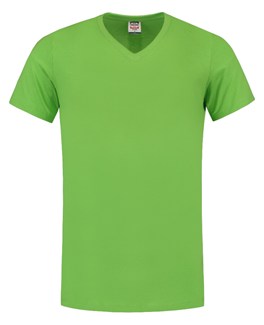 Tricorp T-shirt V-hals fitted - Casual - 101005 - limoen groen - maat 3XL