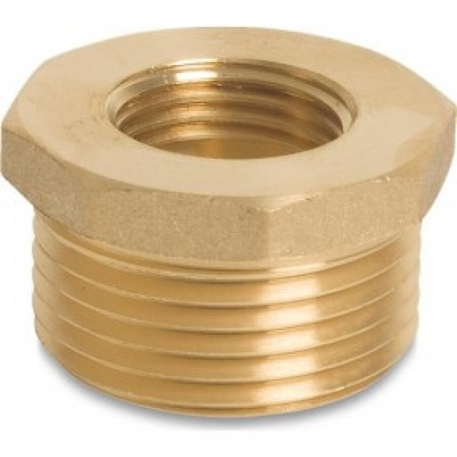 Zeskant verloopring - Fig.241 - Messing - buiten/binnen - 1" x 1/2"