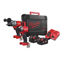 Milwaukee accu combiset - slagboren/slagschroeven - M18 FPP2A2-502X - 18V - 2x5.0Ah accu en snellader - in HD box 