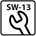 Hoenderdaal zeskantmoer [100x] - RVS-A2 - SW-13 - M8