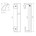 Dauby deurgreep - Pure PMAF-300 - mat wit brons - 300 mm