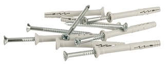 Ivana speedpluggen - doorsteekmontage - nylon/verzinkt - 6 x 55 mm