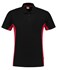Tricorp Workwear 202002 Bi-Color unisex poloshirt Zwart Rood 3XL