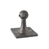 Dauby eindsteun - Pure Plus Square - ruw metaal - links