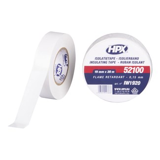 HPX PVC isolatietape VDE - wit 19mm x 20m