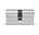 DOM dubbele profielcilinder - 333 Plura SKG2 - met T-koppeling - set à 2 stuks - 1/30 x 30 mm - 1/30 x 45 mm