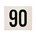 Besbo huisnummerplaat - Nr. 90 - aluminium