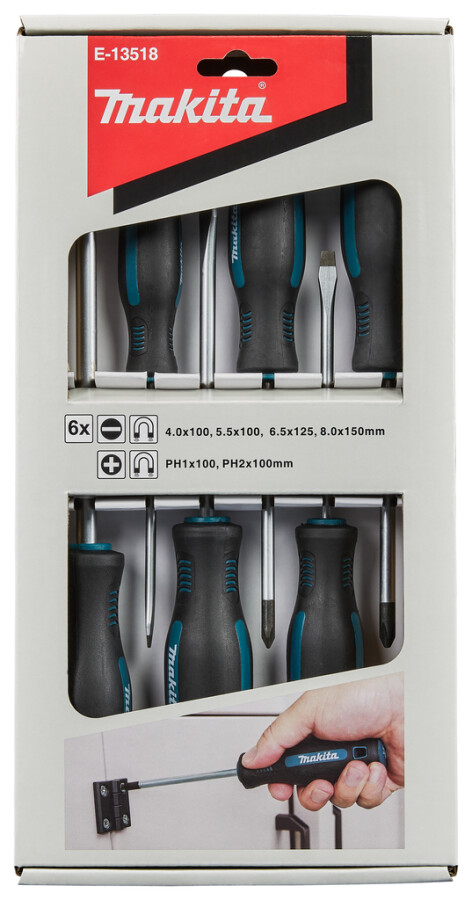 Makita Schroevendraaierset 6-delig PH/SL E-13518