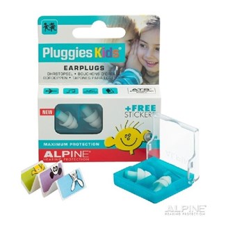 Alpine Pluggies oorplugs - in cassette blauw/kids