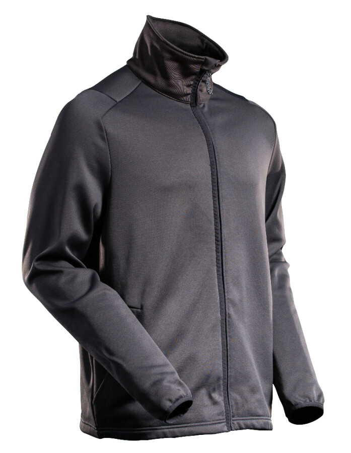 MASCOT Customized Fleecetrui rits - 22585-608 - zwart - maat M