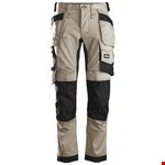 Snickers Workwear 6241 Stretch Werkbroek met holsterzakken khaki/zwart - maat 52