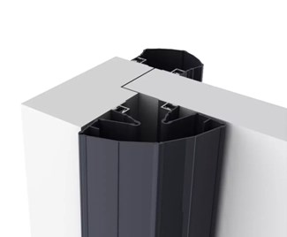 Ellen vingerbeschermingsprofiel - Finprotect Plus 5090 - 250cm - antraciet 
