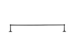 Dauby houder + 2 lange eindsteunen - Pure Plus Square - verouderd ijzer zwart - 1000 mm