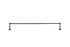 Dauby houder + 2 lange eindsteunen - Pure Plus Square - verouderd ijzer zwart - 1000 mm