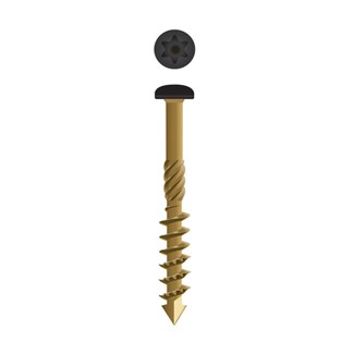 Dynaplus 0284.08 gevelschroeven - AR-BRONZE - cillinderkop - TX - zwart