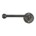 Dauby toiletrolhouder enkel - Pure Plus - ruw metaal - 150 mm - links