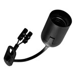 Bailey Verhuisfitting 15cm E27 zwart - 2x0.75mm2 