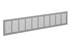 Nedco ventilatiestrip aluminium 1000 x 100mm F1