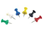 Staples pushpin assortiment- assorti kleur - 100 stuks -326405