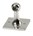 Dauby eindsteun - Pure Plus Square - wit brons - links